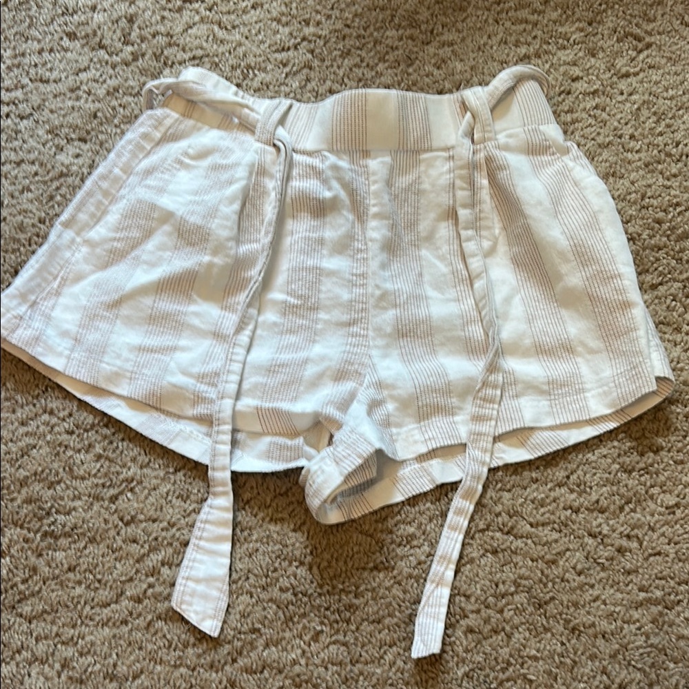 Forever 21 White High Waist Shorts